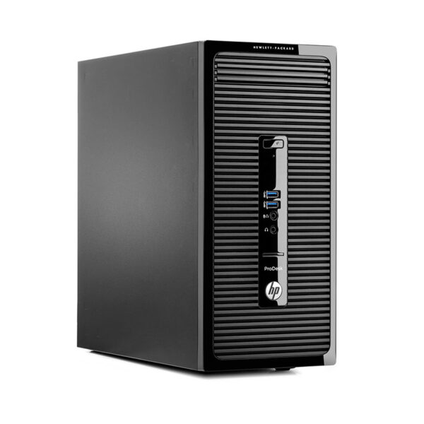 ⁦كمبيوتر HP ProDesk 400 G2 Microtower بمعالج Intel Core™ i5-4590، وذاكرة رام 8 جيجابايت، وقرص صلب HDD بسعة 500 جيجابايت، وبطاقة رسومات Intel HD Graphics.⁩ - الصورة ⁦3⁩