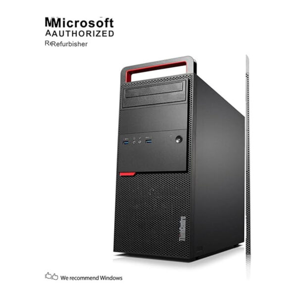 ⁦كمبيوتر مكتبي Lenovo ThinkCentre M900 Tower، بمعالج Intel Quad Core i5-6500 يصل إلى 3.6 جيجاهرتز، وذاكرة رام 8 جيجابايت DDR4، ومحرك أقراص DVD، ودعم WiFi وBluetooth 4.0.⁩ - الصورة ⁦2⁩