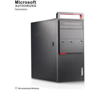 كمبيوتر مكتبي Lenovo ThinkCentre M900 Tower، بمعالج Intel Quad Core i5-6500 يصل إلى 3.6 جيجاهرتز، وذاكرة رام 8 جيجابايت DDR4، ومحرك أقراص DVD، ودعم WiFi وBluetooth 4.0.