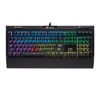 CORSAIR STRAFE RGB MK.2 Mechanical Gaming Keyboard – USB Passthrough – Linear and Quiet – Cherry MX Red Switch – RGB LED Backlit