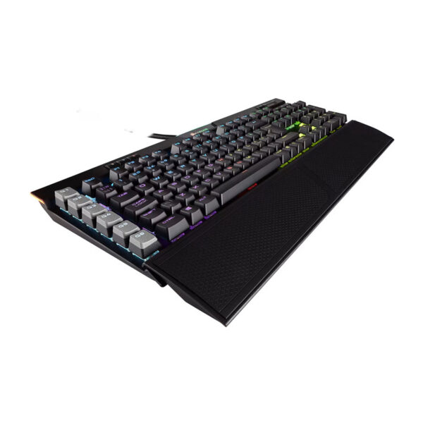 ⁦كورسير K95 RGB PLATINUM لوحة مفاتيح ميكانيكية للألعاب – مزودة بمفاتيح CHERRY MX Brown، باللون الأسود، مع إضاءة RGB قابلة للتخصيص⁩ - الصورة ⁦2⁩