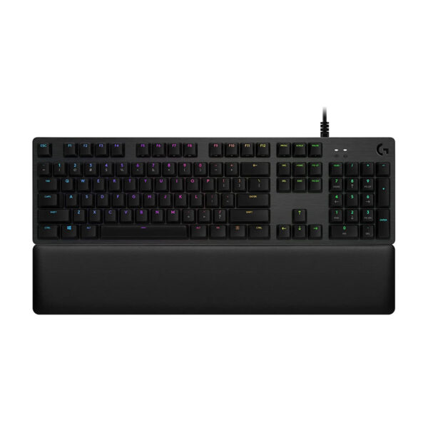 لوجيتك G513 Carbon LIGHTSYNC RGB لوحة مفاتيح ميكانيكية للألعاب – مزودة بمفاتيح GX Blue Clicky وإضاءة RGB LIGHTSYNC