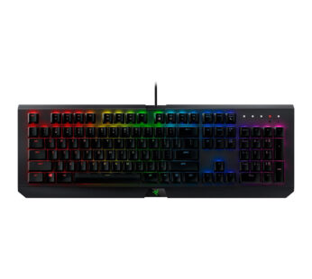 ريزر BlackWidow X Chroma Gunmetal Edition – لوحة مفاتيح ميكانيكية سلكية للألعاب، مزودة بإضاءة RGB وتصميم إرجونومي لراحة إضافية، تأتي بلون Gunmetal Grey الأنيق