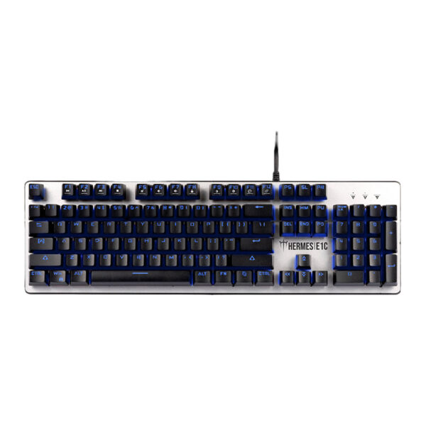 هيرميس E1C Multi-Color Mem-chanical Gaming Keyboard – لوحة مفاتيح ألعاب Mem-chanical بإضاءة متعددة الألوان، مصممة لتوفير أداء عالي واستجابة سريعة للألعاب