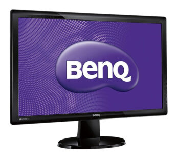 شاشة BenQ GL2450 – شاشة LED – مقاس 24 بوصة – بدقة 1920 × 1080 (Full HD) – لوحة TN – سطوع 250 شمعة/م² – نسبة تباين 1000:1 (عادية) / 12000000:1 (ديناميكية) – زمن استجابة 2 مللي ثانية – مداخل DVI-D وVGA – باللون الأسود اللامع.