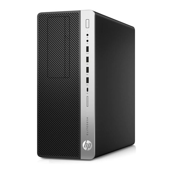 HP EliteDesk 800 G4 Tower 8GB Ram, 500GB HDD, Intel Core i5-8500, Black - Image 2