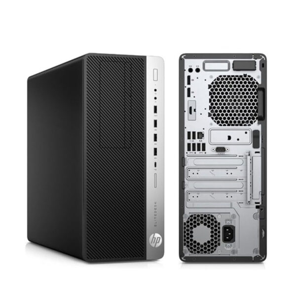 HP EliteDesk 800 G4 Tower 8GB Ram, 500GB HDD, Intel Core i5-8500, Black - Image 4