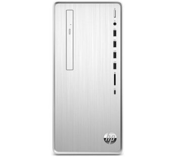 كمبيوتر HP Pavilion Desktop معالج Intel Core i3-10100 من الجيل العاشر، ذاكرة RAM بسعة 8GB، قرص صلب HDD بسعة 500GB (رقم الطراز: TP01-1xxx، اللون: فضي)