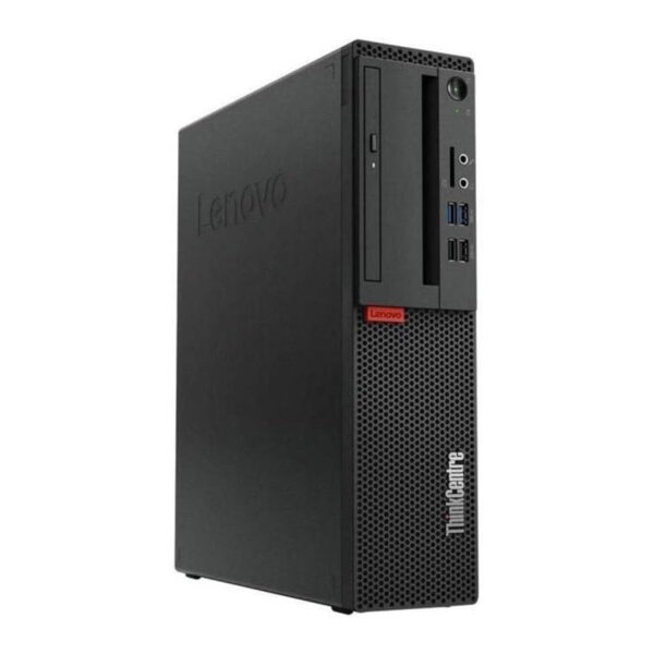 كمبيوتر Lenovo ThinkCentre M920s SFF بمعالج Intel Core i5 من الجيل الثامن، ذاكرة RAM بسعة 8GB، قرص صلب HDD بسعة 500GB